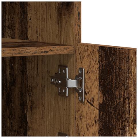 Mobile TV  con luci LED in legno vecchio 60,5x37x100 cm - Foto 9