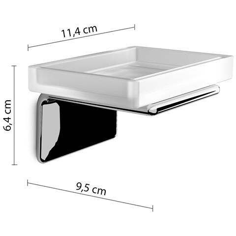 Portasapone Da Muro In Ottone, Acciaio Inox Aisi 304 E Cromall A911 Serie Il Giglio Cromato - Foto 2