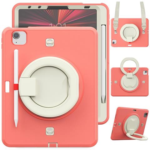 Custodia Per Ipad Pro 3/2/1 11"" Con Supporto E Tracolla Rosa - Foto 1