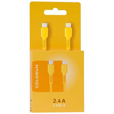 Cavo Di Ricarica E Sincronizzazione Usb-c A Lightning Da 2,4 A, 27 W, 1,8 M, Giallo - Foto 2