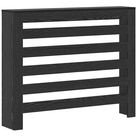 Copertura per radiatori Rovere Nero 104 x 20 x 82 cm - Foto 1
