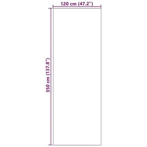 Tappetino Antracite e Nero 120 x 350 cm Poliammide e PVC - Foto 5