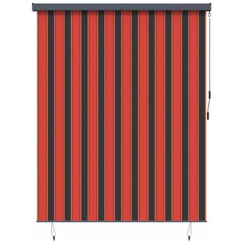 Tenda a Rullo Esterna arancione e marrone 200 x 250 cm Tessuto - Foto 1
