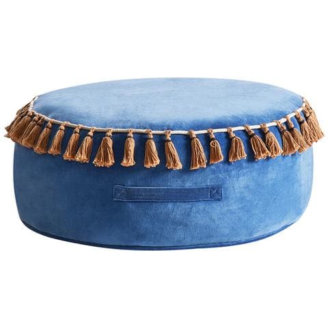 Pouf Gotha Velluto Blu - Foto 2