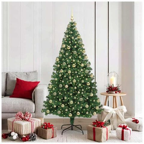 Albero di Natale artificiale con 300 LED Verde 180 cm - Foto 2