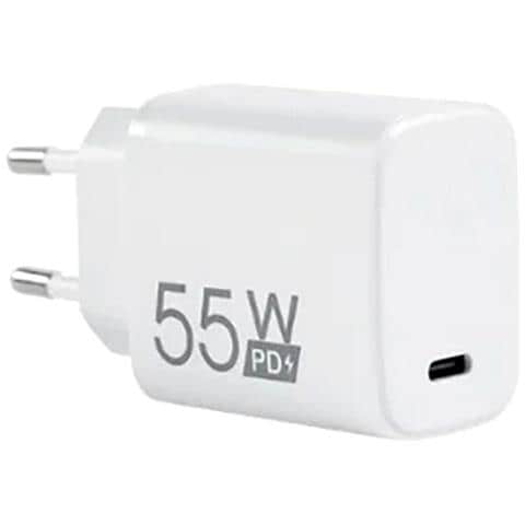Caricabatterie Originale Da Parete Per Casa Usb-c 55w White Bulk Per Smartphone - Foto 4