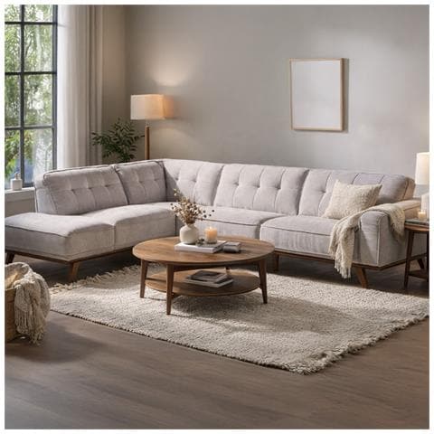 York Divano D'angolo Firmato In Tessuto Grigio 5/6 Posti - Foto 5