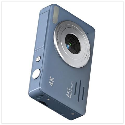 Fotocamera Digitale 4k 64mp Con Zoom 18x - Fotocamera Da Viaggio Per Selfie Entry-level Dark Blue - Foto 4