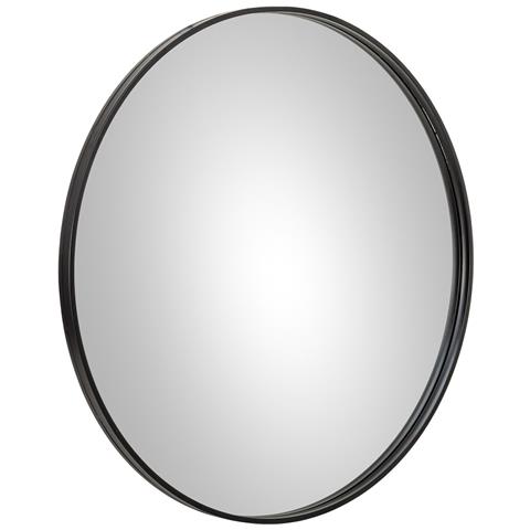 Specchio Rotondo In Metallo D86,5x03h Cm - Foto 1