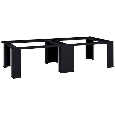 Pedestallo per Lavatrice 2 pcs Nero 127 x 54,5 x 32,5 cm - Foto 1