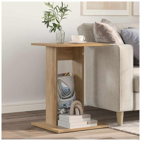 Tavolo laterale Rovere artigianale 45 x 40 x 62,5 cm - Foto 2