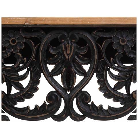 Mobile Da Ingresso In Legno Nero 111x40x77h - Foto 7