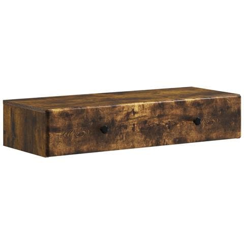 Tavolino da Parete Laterale Rovere Fumo 87,5 x 34,5 x 17 cm - Foto 1