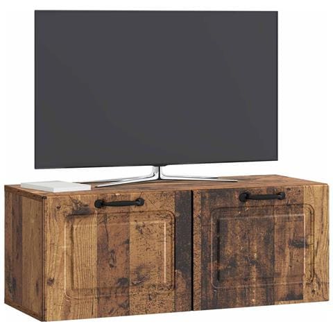 Mobile Porta TV da Muro Legno antico 78,5 x 31 x 30 cm - Foto 2