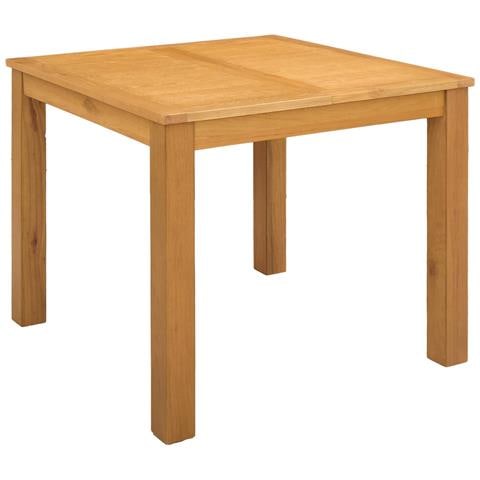 Tavolo da pranzo 90 x 90 x 75 cm Legno di Quercia Massello - Foto 1