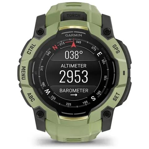 Instinct 3 AMOLED 3,3 cm (1.3") 50 mm Digitale 416 x 416 Pixel Touch screen Verde, Grigio GPS (satellitare) - Foto 1