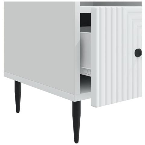 Mobile TV Bianco 102 x 34,5 x 50 cm Legno ingegnerizzato - Foto 9