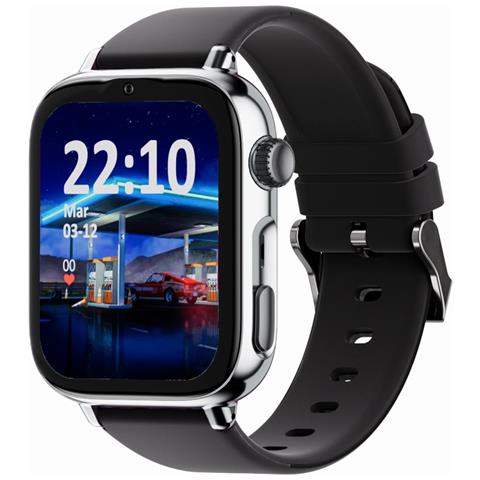 SaveWatch Plus 2 4,7 cm (1.85") AMOLED Digitale 410 x 502 Pixel Touch screen 4G Argento Wi-Fi GPS (satellitare) - Foto 1