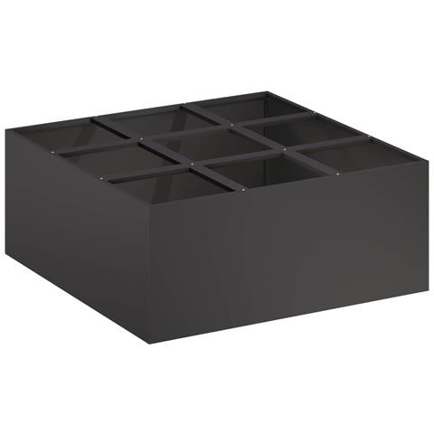 Vaso da giardino Nero 100 x 100 x 30 cm - Foto 1
