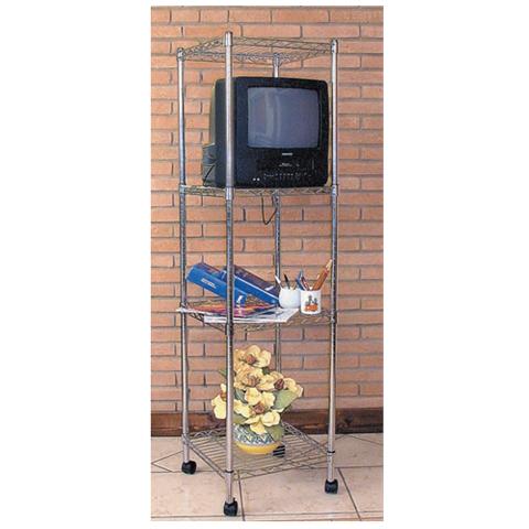 Scaffale Carrello Cromato 45 x 45 x 170h - Foto 1