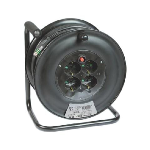 Avvolgicavo elettrico con quattro prese e cavo 50 mt 250v 16A - Foto 1