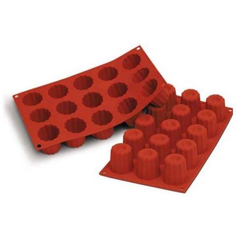Stampo bordelais 18 cavità 5cm classic terracotta silicone - Foto 1