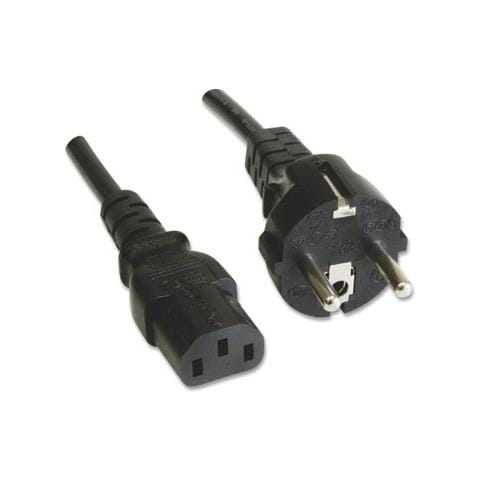 ICOC 01-NC-D-010 - Cavo alimentazione C13 F a Schuko 1m Nero - Foto 3