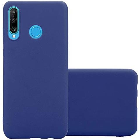 Custodia Compatibile Con Huawei P30 Lite In Candy Blu Scuro - Coperchio Protettivo In Silicone Tpu Flessibile - Foto 1