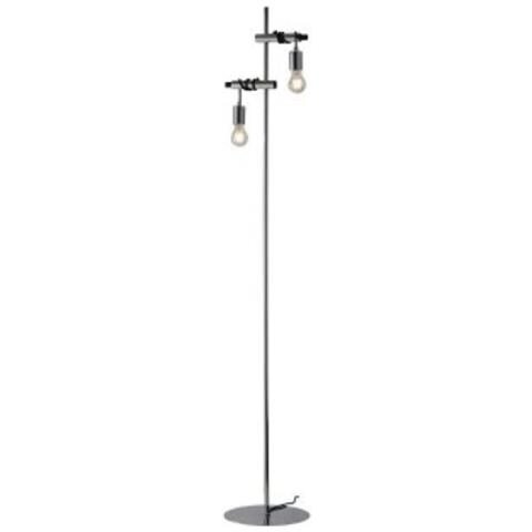 Piantana Lampada Da Terra Admiral Cromo 2xe27 30x165cm - Foto 1