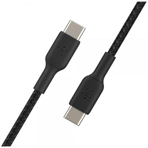 cavo USB-C / USB-C 1m rivestito, nero, CAB004bt1MBK - Foto 2