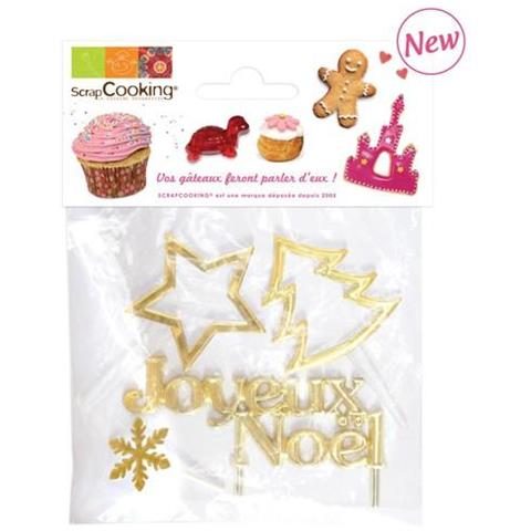 4 Accessori Per Dolci Di Natale - Dorato - Foto 2