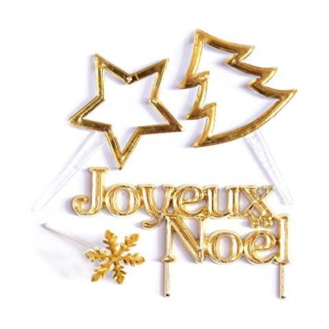 4 Accessori Per Dolci Di Natale - Dorato - Foto 1