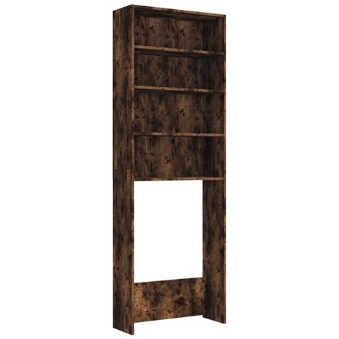 Mobile Per Lavatrice Rovere Fumo 64x24x190 Cm - Foto 1