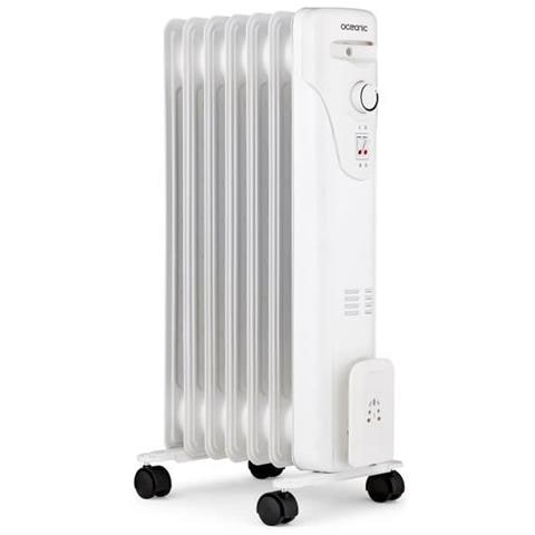 Radiatore Elettrico Bagno D'olio 1500w Oceanico - 3 Poteri - 7 Elementi - Bianco - Mobile - Foto 1