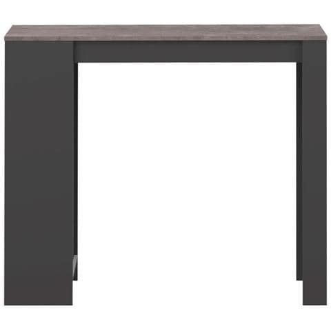 Mobile Bar Nero E Piano Effetto Calcestruzzo - Janis - Foto 5