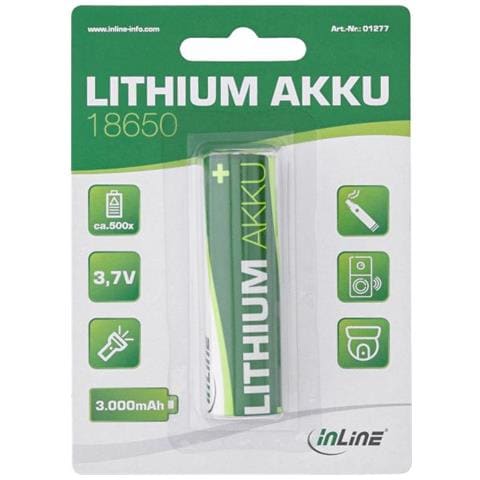 Batteria Al Loni Di Litio, 3,000mah, 18650 - Foto 3