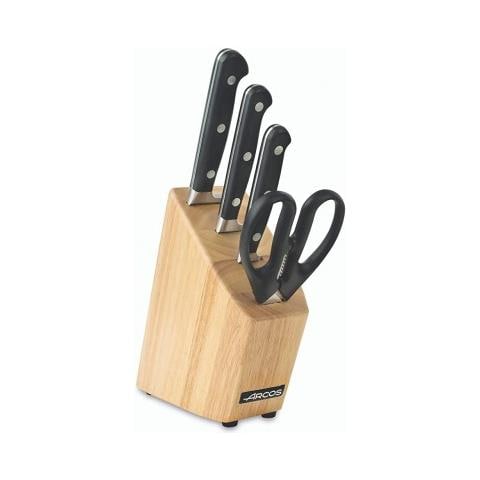 Set Cucina Opera - Organizzato In Un Blocco Di Legno Di Gomma. Questo Set Da Cucina È Composto Da Tre Coltelli Della Serie Opera E Da Un Paio Di Forbici Da Cucina. - Foto 1