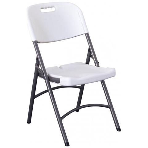 Adirondack Set 2 Sedie Pieghevoli In HDPE Per Esterno - Plastica Resistente Per Giardino, Terrazza, Piscina, Capacità 158 Kg - 2