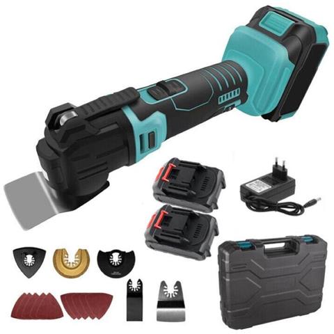 Utensile Multifunzione A Vibrazione Oscillante Portatile Da 18v 4.0 Ah In Kit Con Valigetta E Doppia Batteria - Foto 1