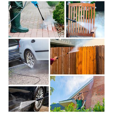 Idropulitrice AR 144 Potenza 1500 W 120 Bar ad Acqua Fredda Blue Clean - Foto 8