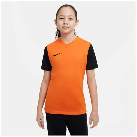 Y Nk Df Tiempo Premii Jsy Ss Big Kids' Short-Sleeve Soccer Bambino Taglia Xl Colore Arancione - Foto 1