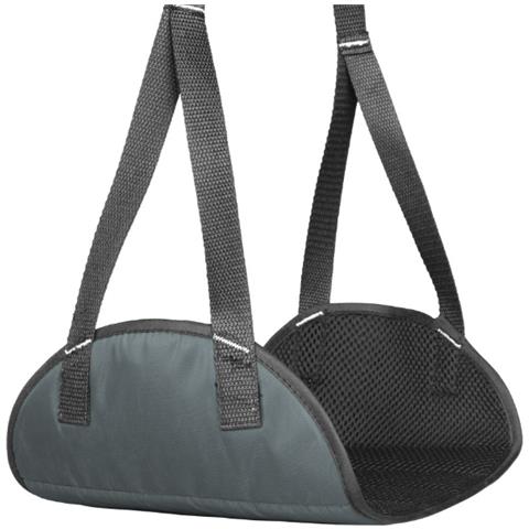 Amaca Poggiapiedi Da Viaggio - Rete Traspirante Per Aereo, Treno, Ufficio Darkgrey - Foto 2