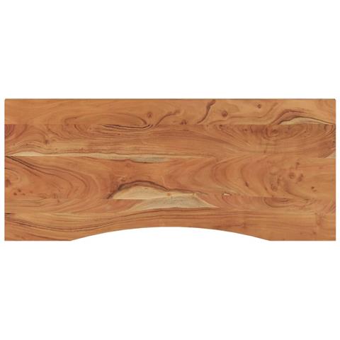 Piano Scrivania 120x50x2,5cm Rettangolare Legno Massello Acacia - Foto 2