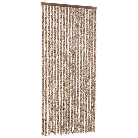 Tenda Antimosche Beige E Marrone Scuro 56x200 Cm In Ciniglia - Foto 2