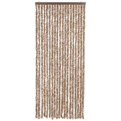 Tenda Antimosche Beige E Marrone Scuro 56x200 Cm In Ciniglia - Foto 3