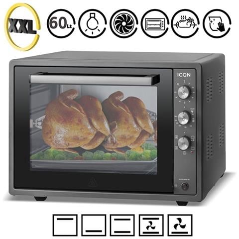 -70lt-Black Forni Elettrici 60 L 1800 W Antracite - Foto 2