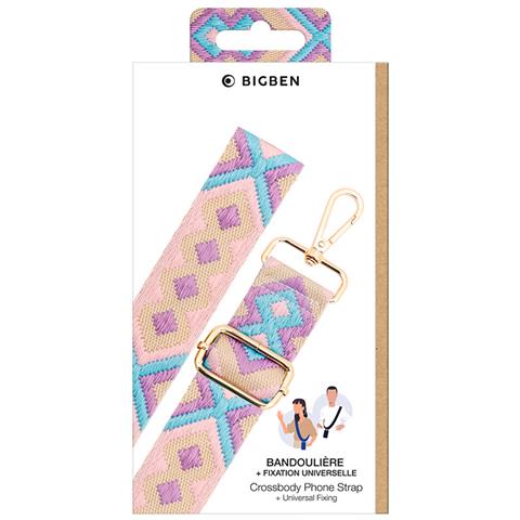 Cordino Universale Per La Tracolla Del Telefono Con Motivo Brasiliano, Viola - Foto 5