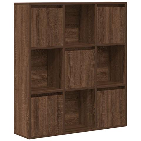 Libreria Rovere Marrone 89x24x101,5 Cm In Legno Multistrato - Foto 2