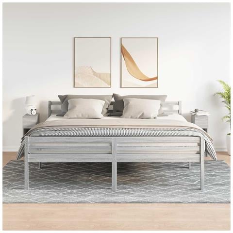Comodini Con Cassetto 2 Pz Grigio Sonoma 20x36x60 Cm - Foto 3