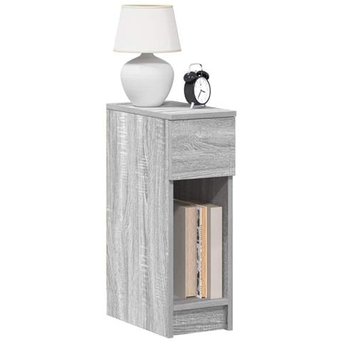 Comodini Con Cassetto 2 Pz Grigio Sonoma 20x36x60 Cm - Foto 1